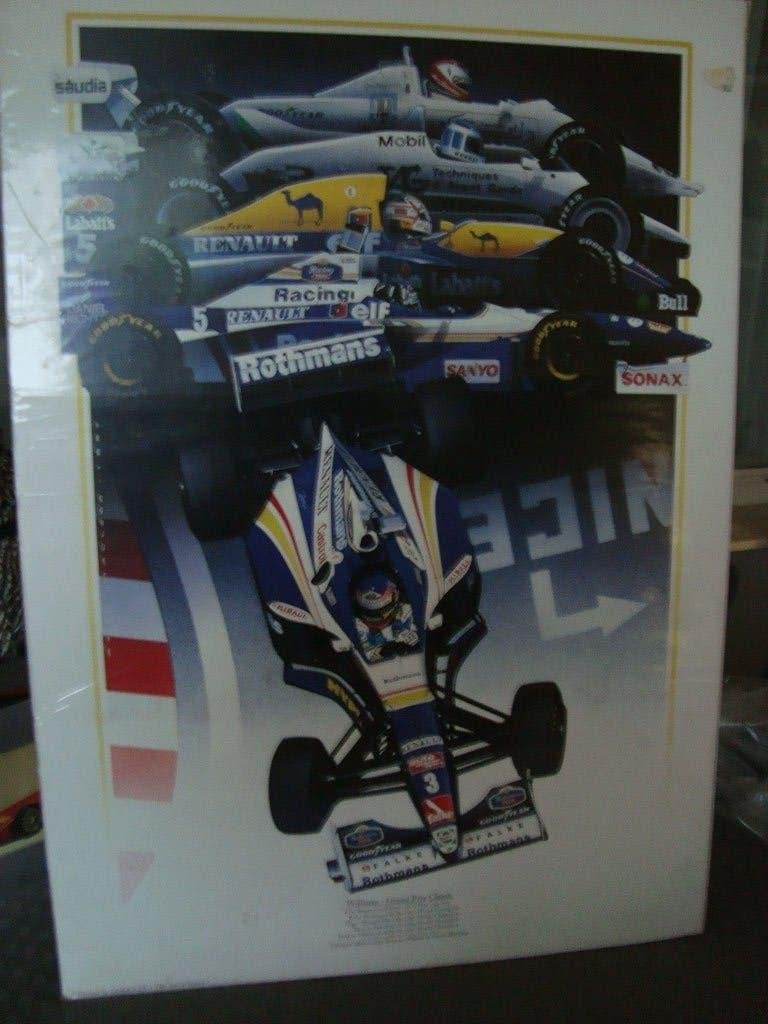 Poster raceauto 50-70cm nieuw, Verzamelen, Ophalen of Verzenden, Nieuw, Auto's