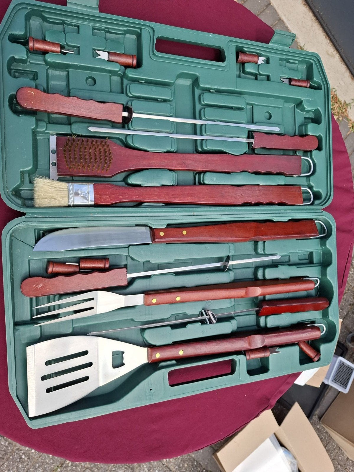 BBQ Gereedschap Set in Koffer, Ophalen of Verzenden, Gebruikt, Onbekend