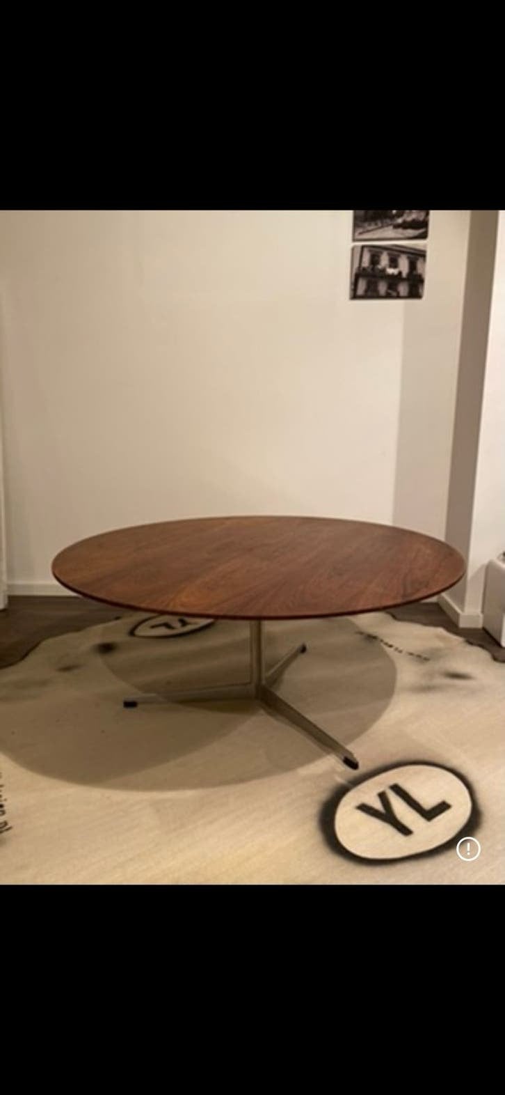 Arne Jacobsen coffee table 110øcm, voor Fritz Hansen.Denmark, Huis en Inrichting, Tafels | Eettafels, Ophalen, Gebruikt, Rond