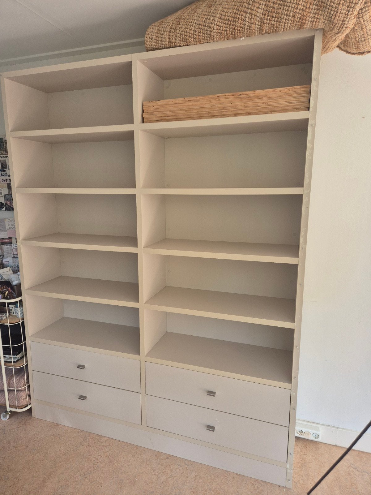 Robuuste kast met lades en planken, Huis en Inrichting, Ophalen, Gebruikt, 200 cm of meer, 150 tot 200 cm