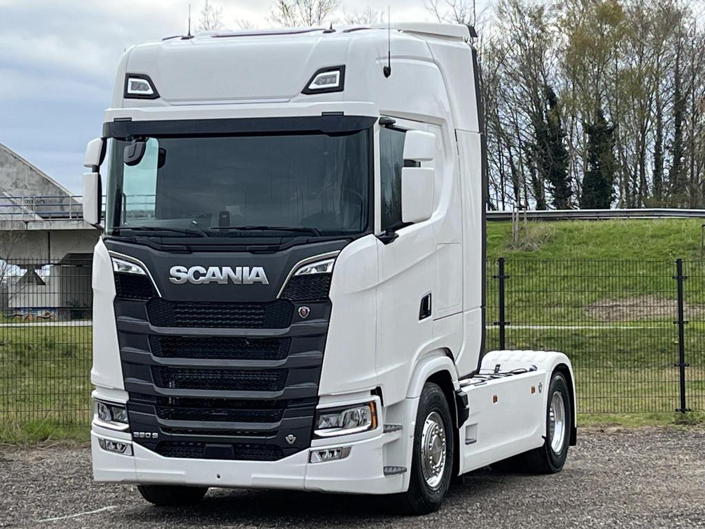 Scania S590 V8 | Full Air | Retarder | Full options, Automaat, Stof, Scania, Wit