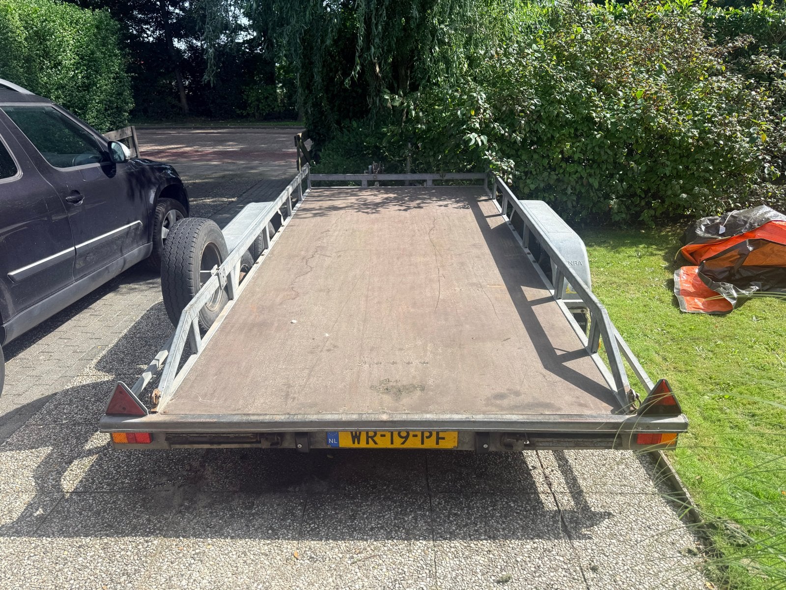 Henra auto aanhangwagen, autotransporter, motortrailer, Ophalen, Gebruikt