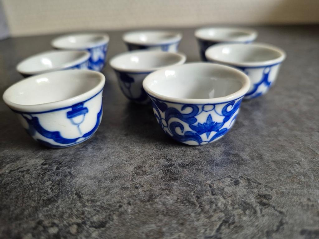 8 kleine chineese kommetjes, Antiek en Kunst, Ophalen of Verzenden