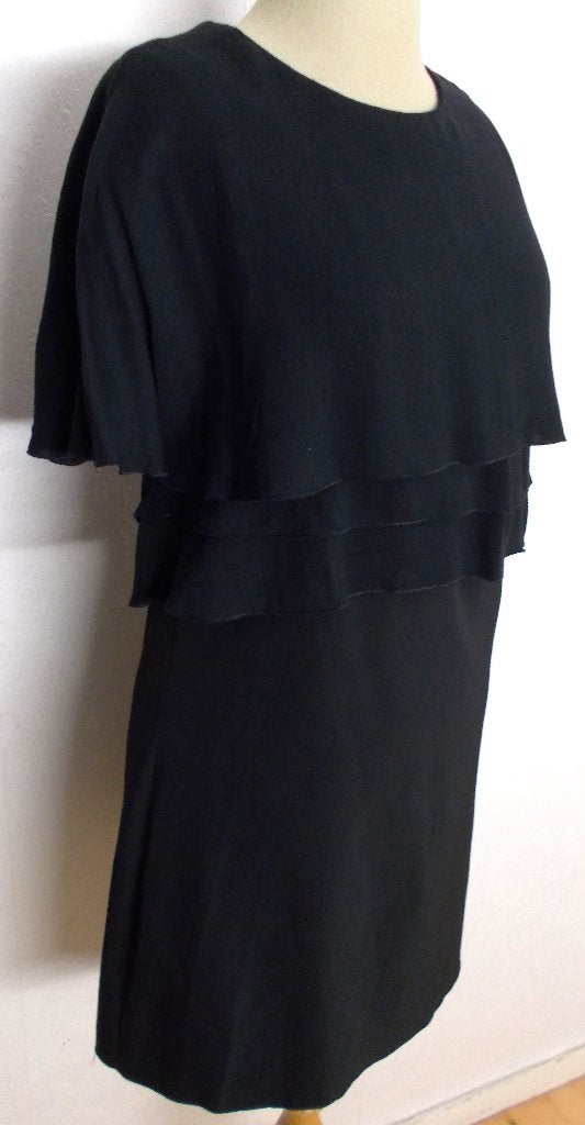 Zwart jurkje van Elisabetta Franchi passepartout dress! S, Kleding | Dames, Verzenden, Zwart, Zo goed als nieuw, Maat 36 (S)
