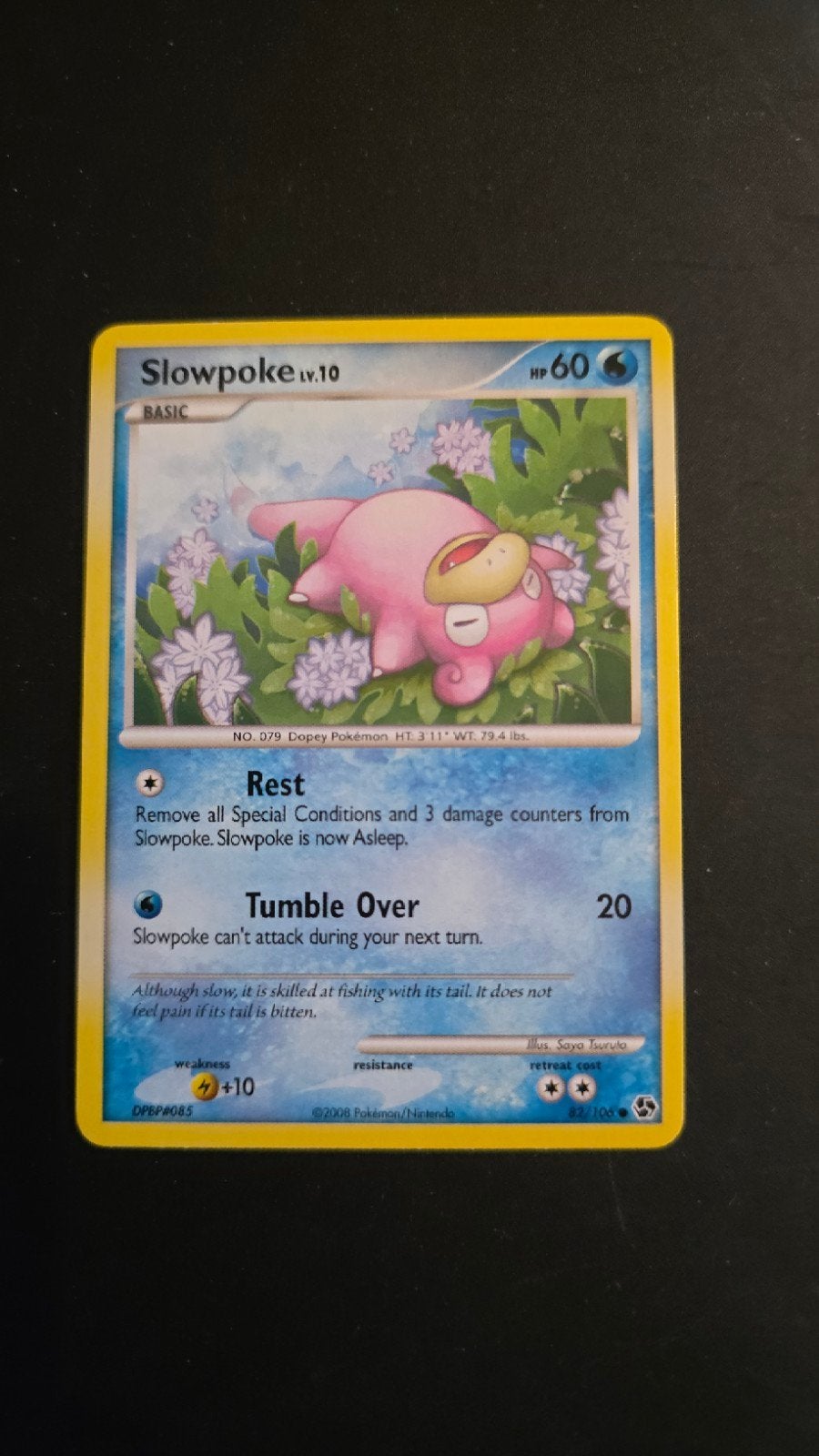 Slowpoke #82 Diamond Pearl Great Encounters Pokémon Kaart, Ophalen of Verzenden, Zo goed als nieuw, Losse kaart