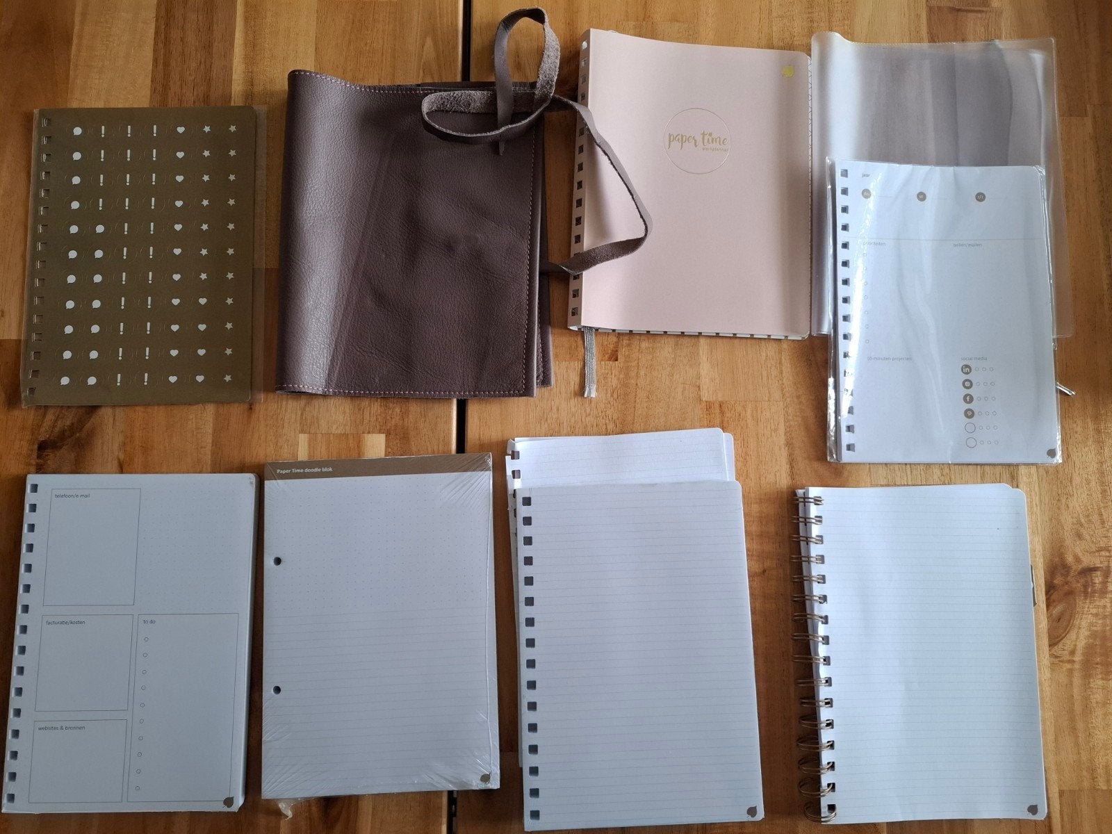 paper time werkplanner met vulling, Ophalen of Verzenden, Gebruikt