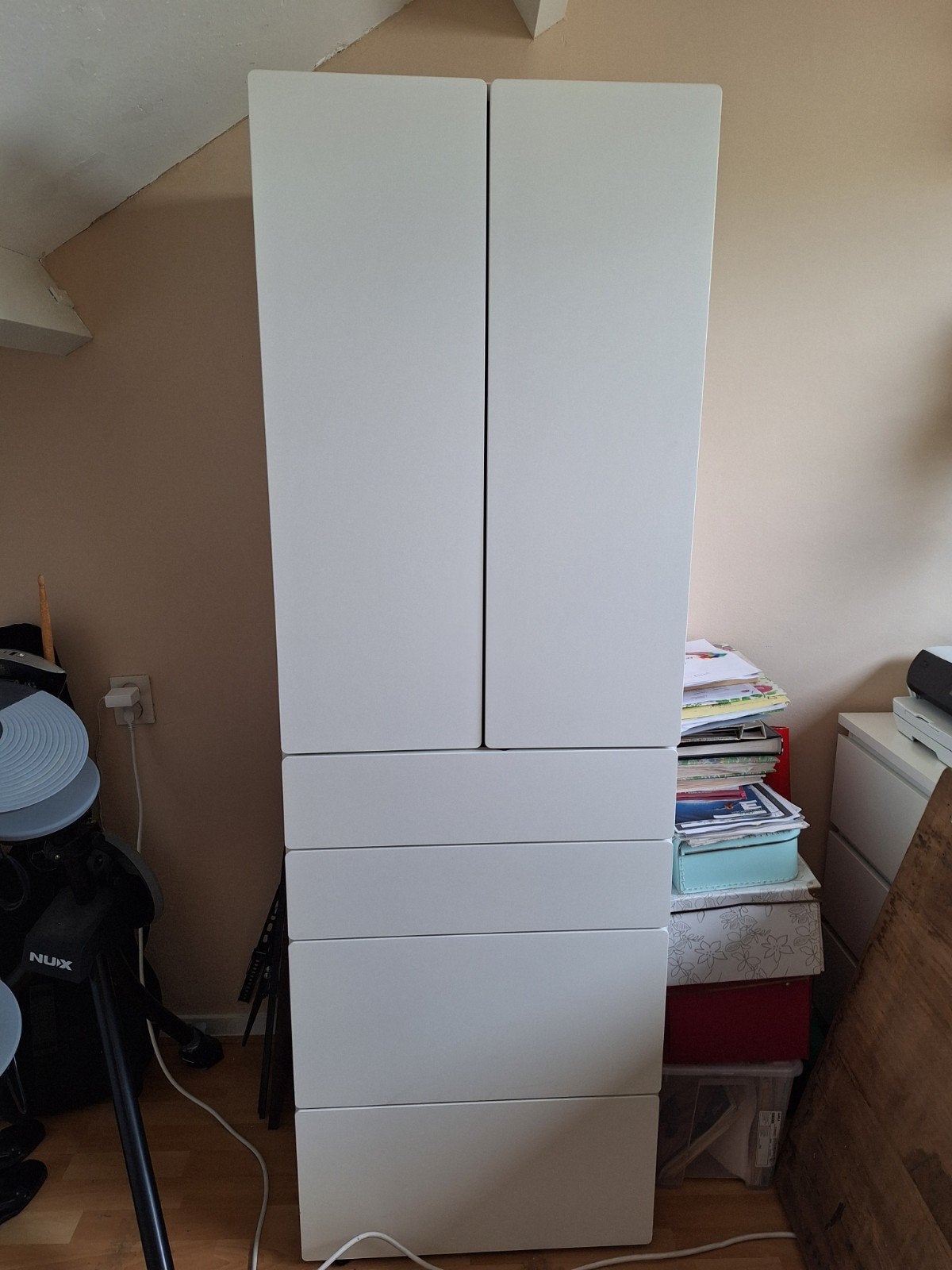 SMÅSTAD / PLATSA ikea kledingkast
Kledingkast, wit wit/met 4, Ophalen, 50 tot 100 cm, Zo goed als nieuw, Met lade(s)