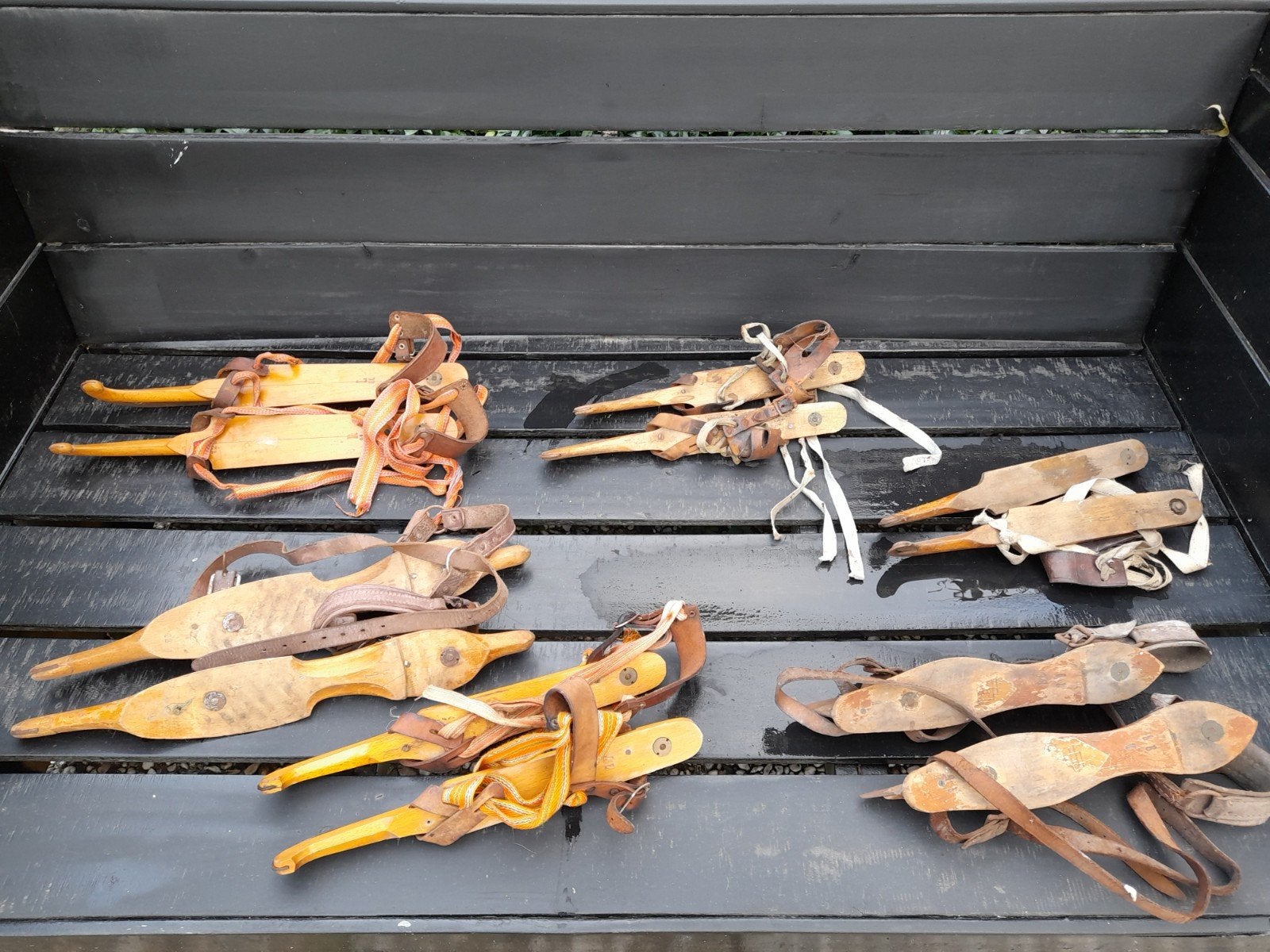 Diverse houten schaatsen, Friese doorloper, Antiek en Kunst, Ophalen of Verzenden