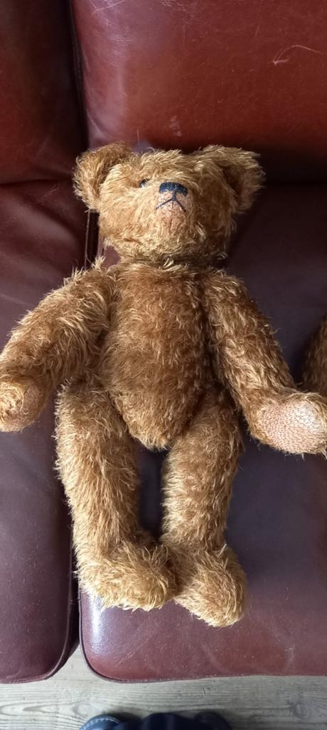 Set van 2 antieke teddyberen - 48 cm, Gebruikt, Beer, Ophalen of Verzenden, Middelgroot (20 tot 80 cm)