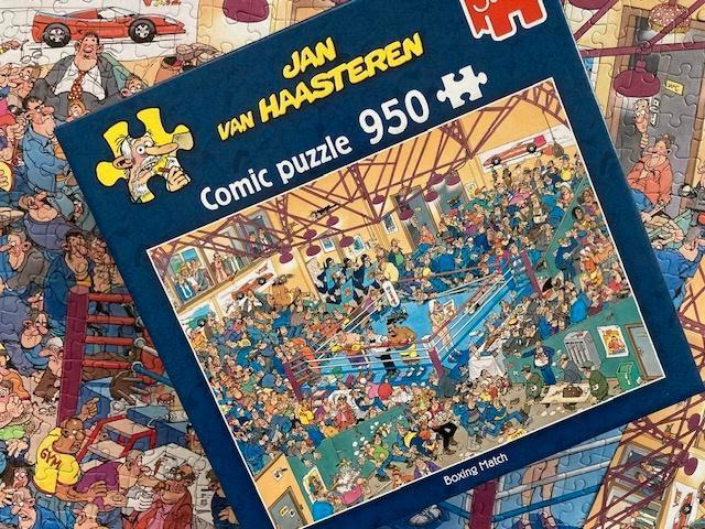 V. Haasteren Boxing Match, nr. 1119801955 uit 2024, 950st., Ophalen of Verzenden, 500 t/m 1500 stukjes, Zo goed als nieuw, Legpuzzel