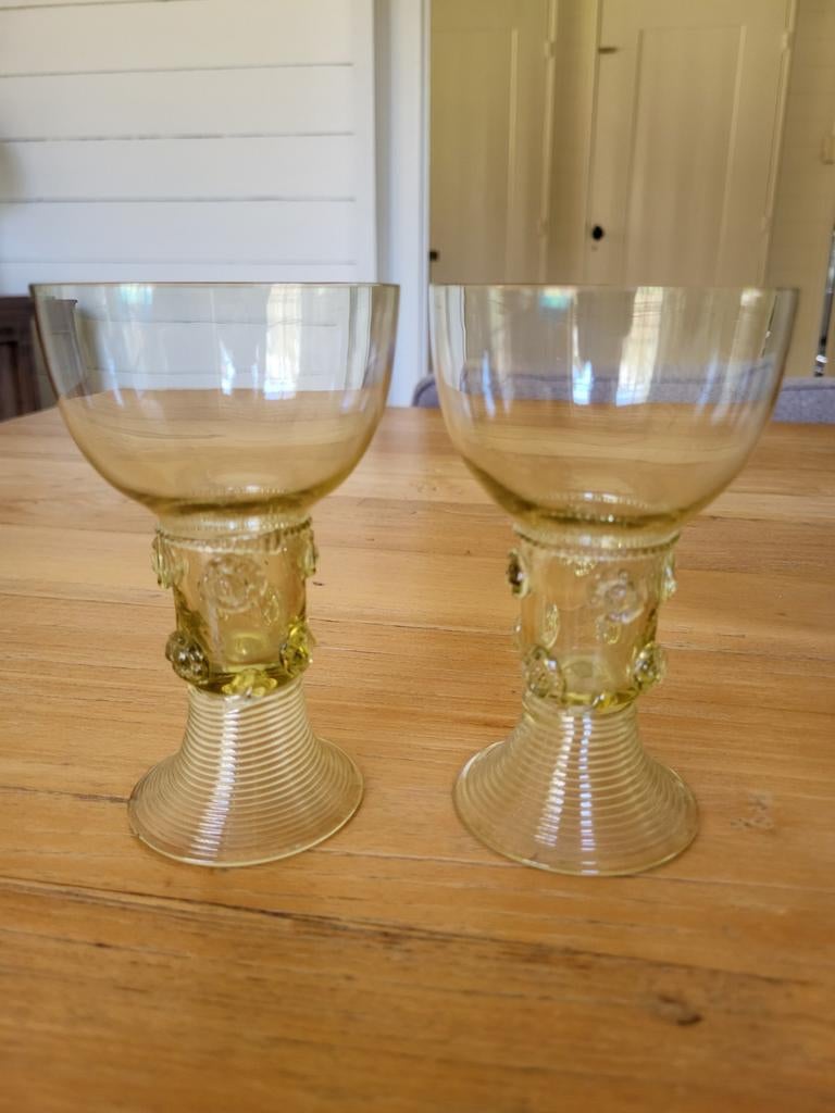 Kristallen roemers, begin 19e eeuw., Antiek en Kunst, Antiek | Glas en Kristal, Ophalen of Verzenden