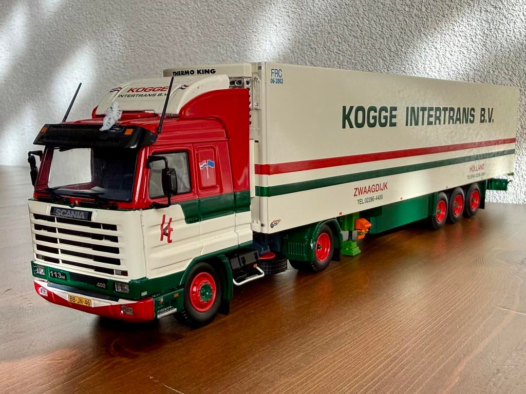 Tekno Kogge Transport / intertrans, Scania Streamline 113M, Hobby en Vrije tijd, Modelauto's | 1:50, Ophalen of Verzenden, Zo goed als nieuw
