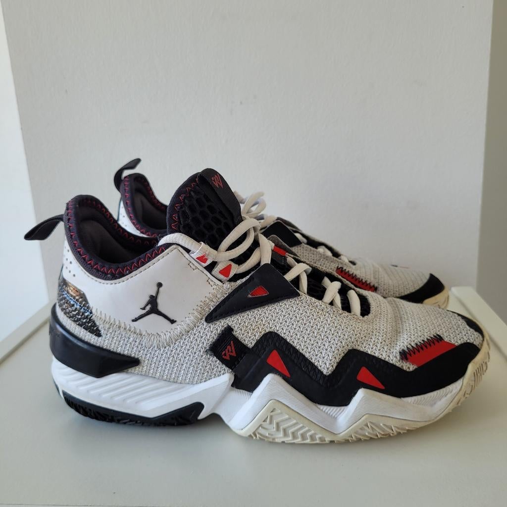 Nike Air Jordan sneakers 38 Westbroek One Take 'Black Toe', Ophalen of Verzenden, Zo goed als nieuw, Schoenen