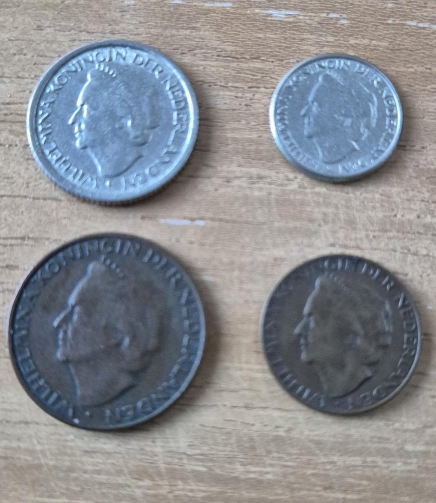 1948 Wilhelmina 1- 5- 10 en 25 cent Setje, Verzenden, Koningin Wilhelmina, 25 cent