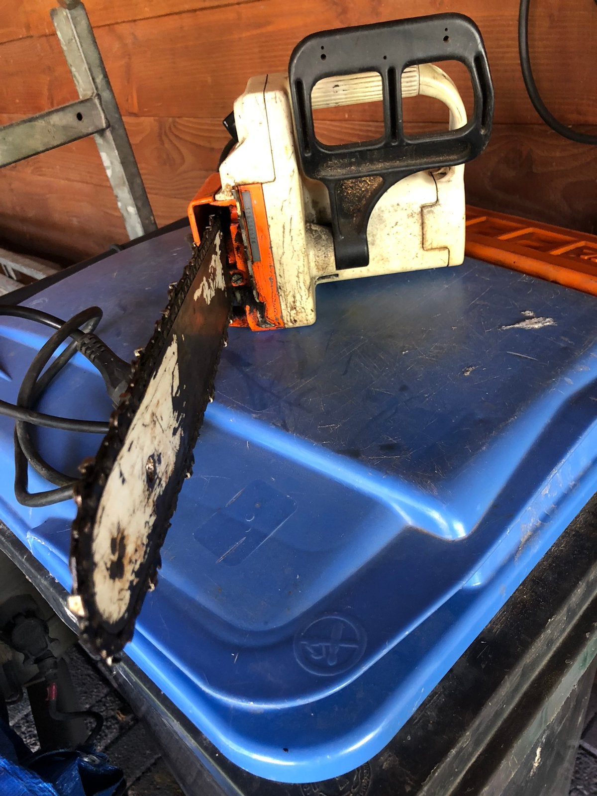 Stihl kettingzaag, Ophalen, Gebruikt, Handmatig, Beregeningspomp