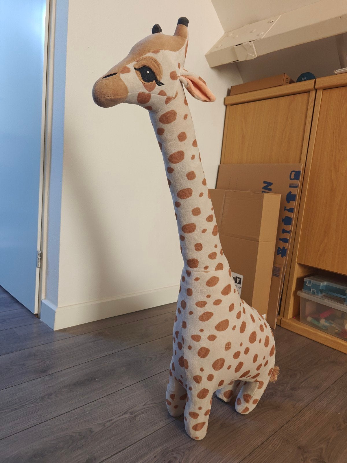 Grote H&M Giraffe Knuffel - 1 Meter Hoog - Nieuwstaat, Overige merken, Giraf, Ophalen of Verzenden, Zo goed als nieuw