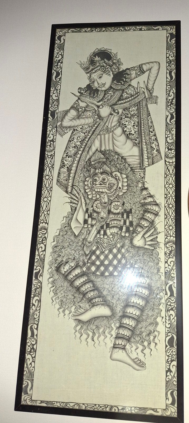 Indonesië bali india schilderij langwerpige, Ophalen