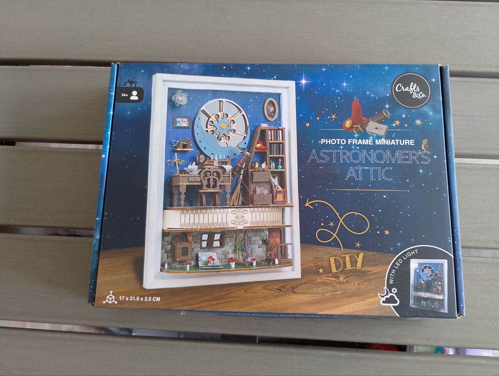 Knutsel pakket miniatuur huis astronomers attic, Ophalen, Nieuw, Knutselwerk