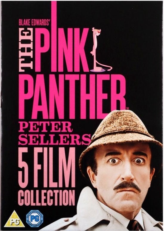 5X DVD BOX THE PINK PANTER COLLECTION PETER SELLERS, Alle leeftijden, Verzenden, Zo goed als nieuw, Britse komedie