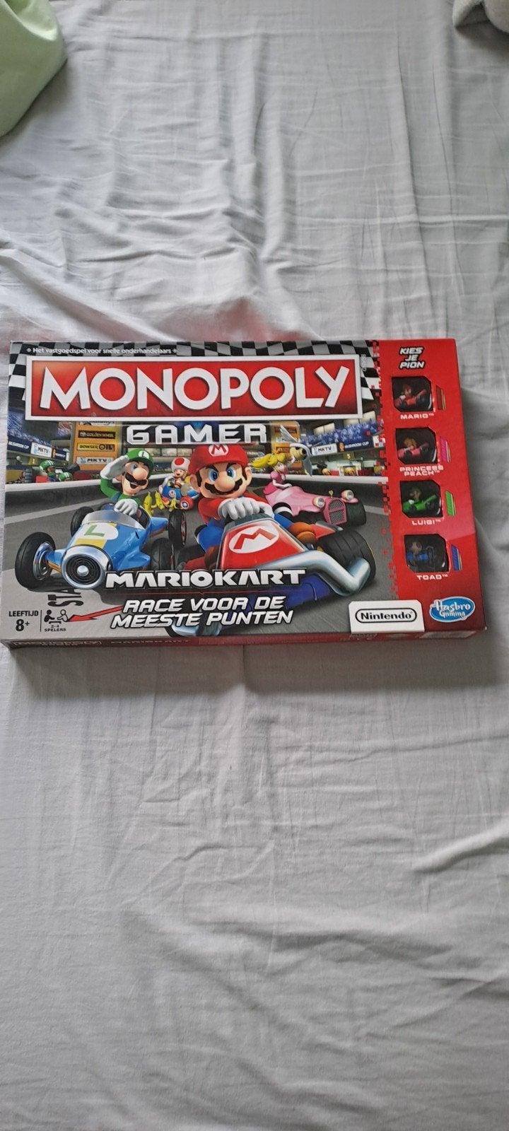 Monopoly Gamer Mario Kart - Race voor de Meeste Punten, Drie of vier spelers, Ophalen of Verzenden, Gebruikt, Hasbro Gaming