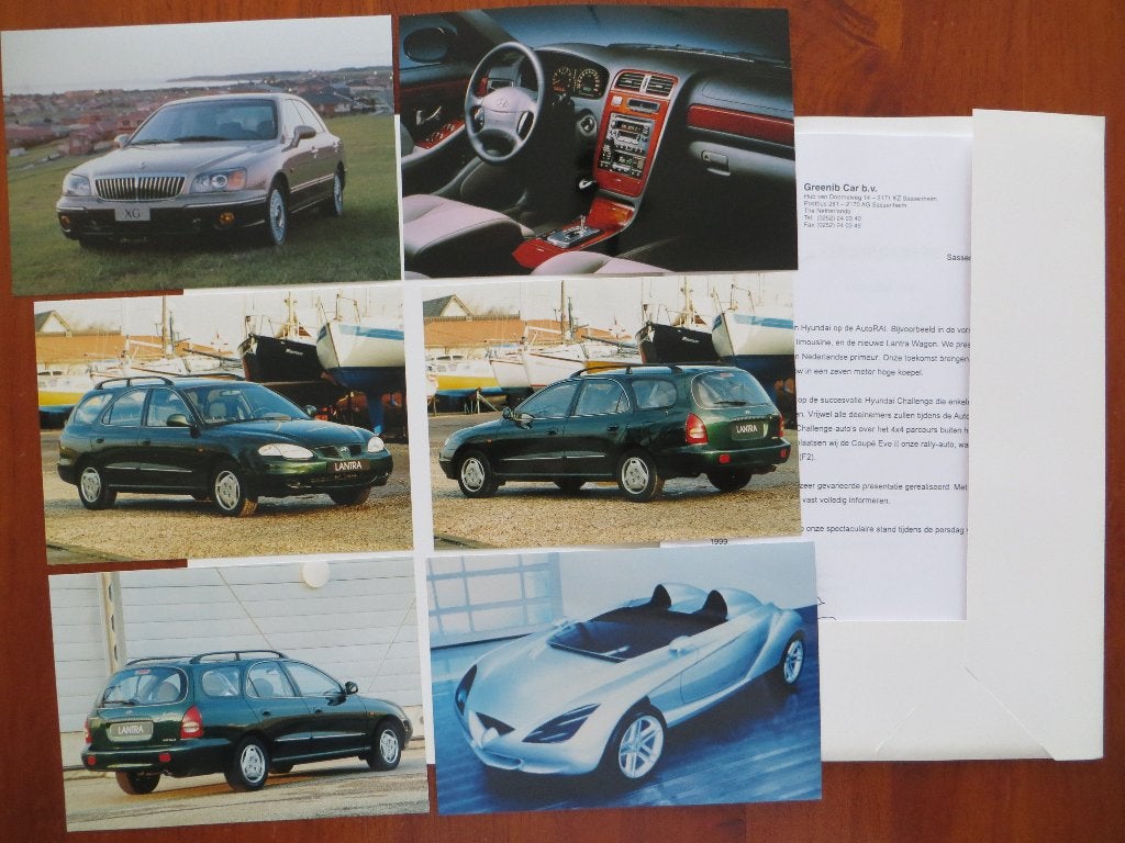 persmap Hyundai AutoRAI 1999 XG, Lantra Wagon, e.a., Ophalen of Verzenden, Nieuw, Overige merken