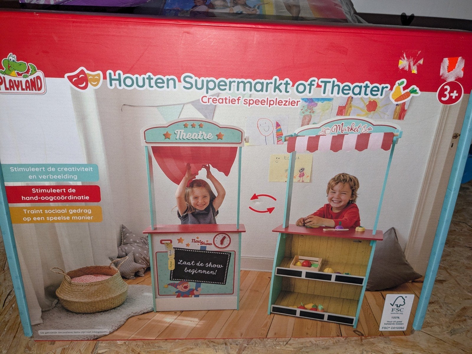 Playland Houten Supermarkt of Theater, Ophalen, Nieuw, Jongen of Meisje