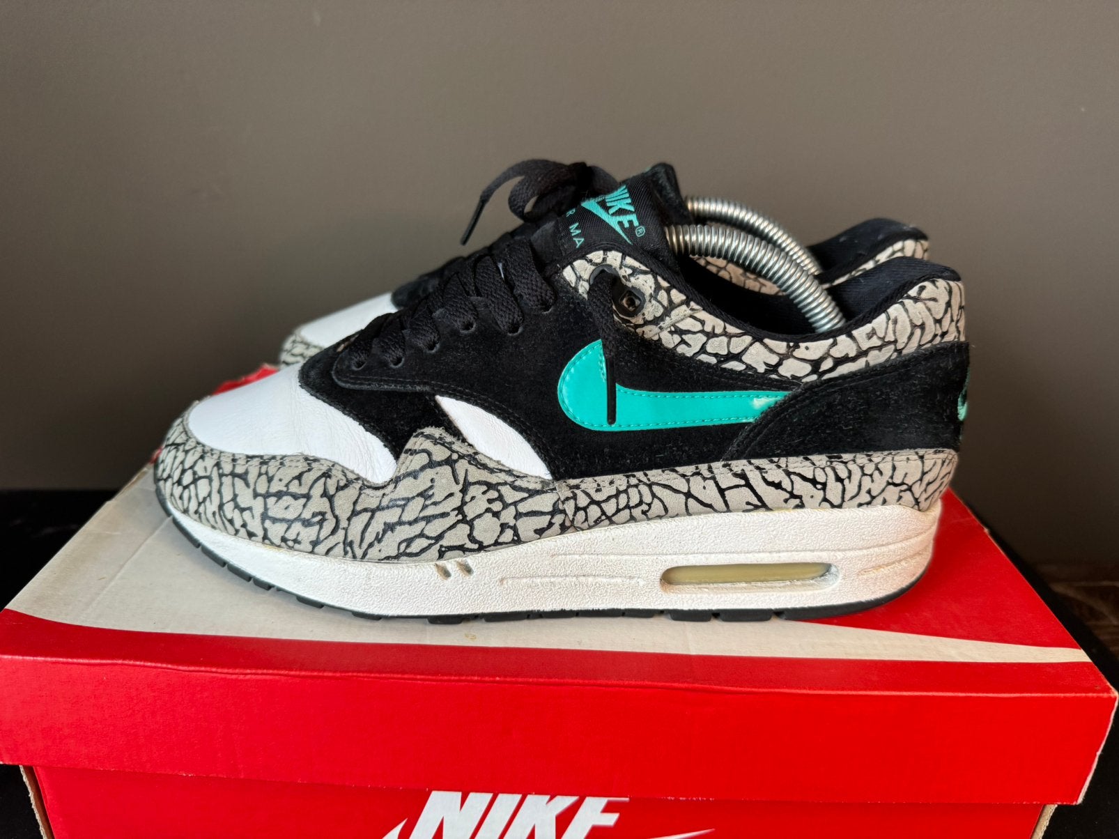 NIKE AIR MAX 1 ATMOS ELEPHANT OG 2007 EU40.5 VINTAGE | patta, Ophalen of Verzenden, Gedragen, Overige kleuren