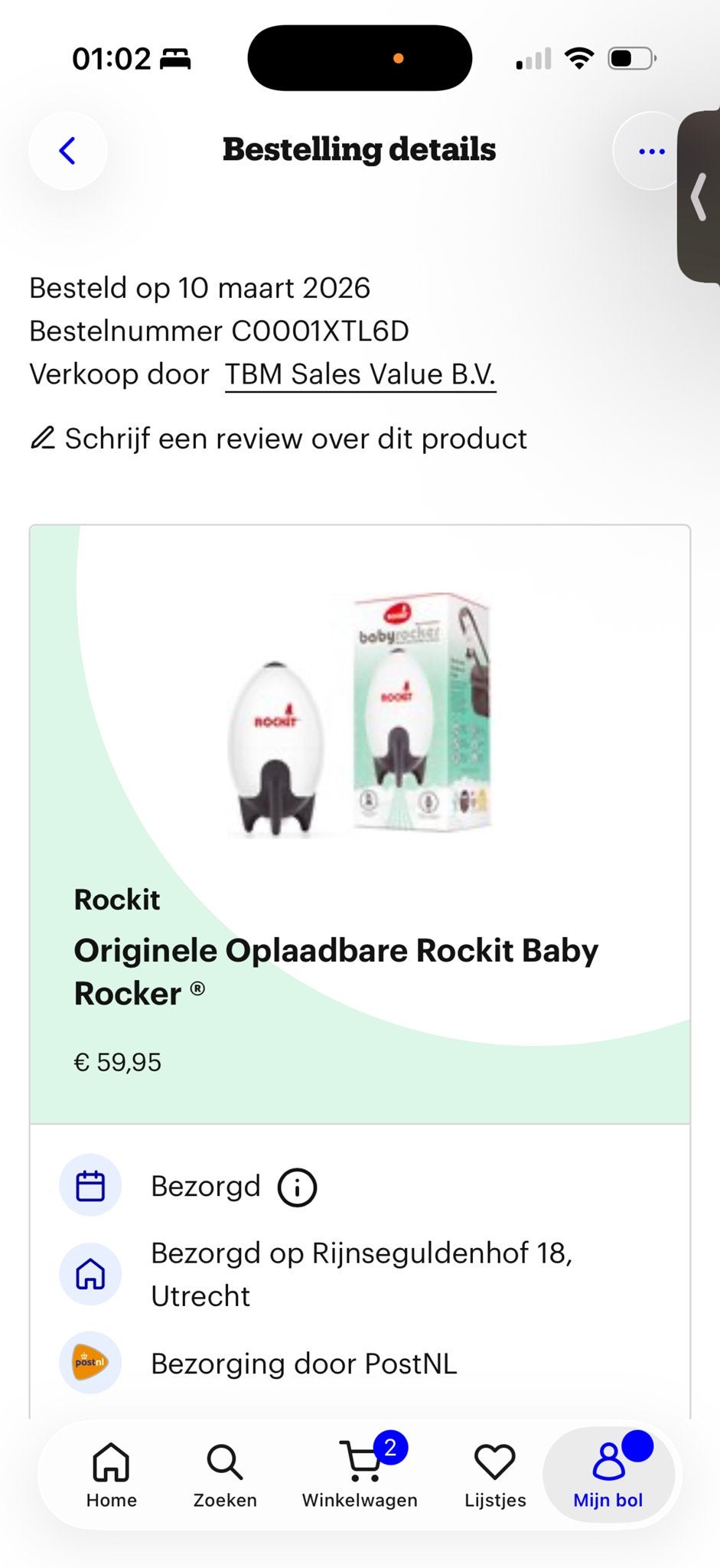 Rockit Originele Oplaadbare Baby Rocker, Ophalen of Verzenden, Nieuw, Overige typen
