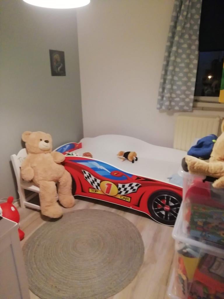 Kinderbed racewagen incl. Matras 90x200, Kinderen en Baby's, Ophalen, 85 tot 100 cm, Gebruikt, Matras