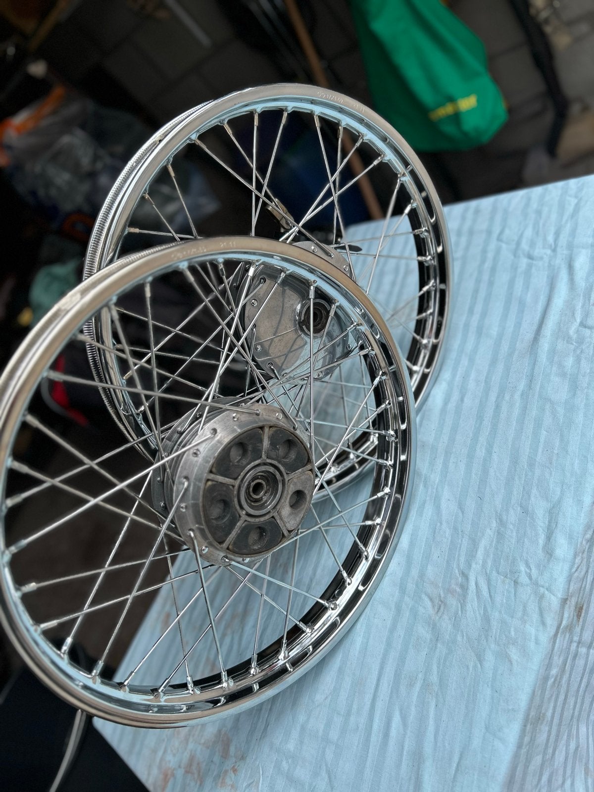 Kreidler wielen 17 inch met verdikte campiola spaken, Ophalen of Verzenden, Gebruikt, Overige typen