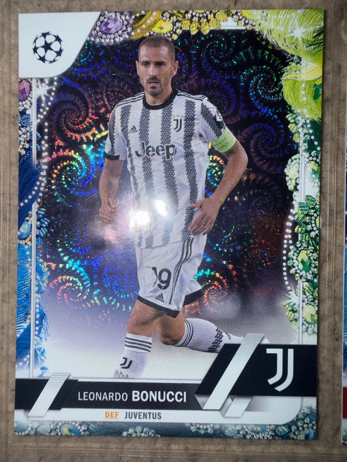 Leonardo Bonucci Topps Champions League Kaart Juventus, Ophalen of Verzenden, Zo goed als nieuw, Buitenlandse clubs, Spelerskaart