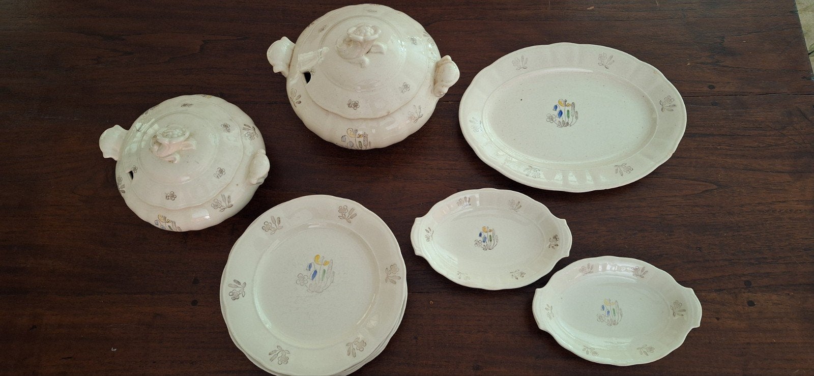 Vintage Rörstrand Blomsäter servies - 11-delig, Antiek en Kunst, Ophalen