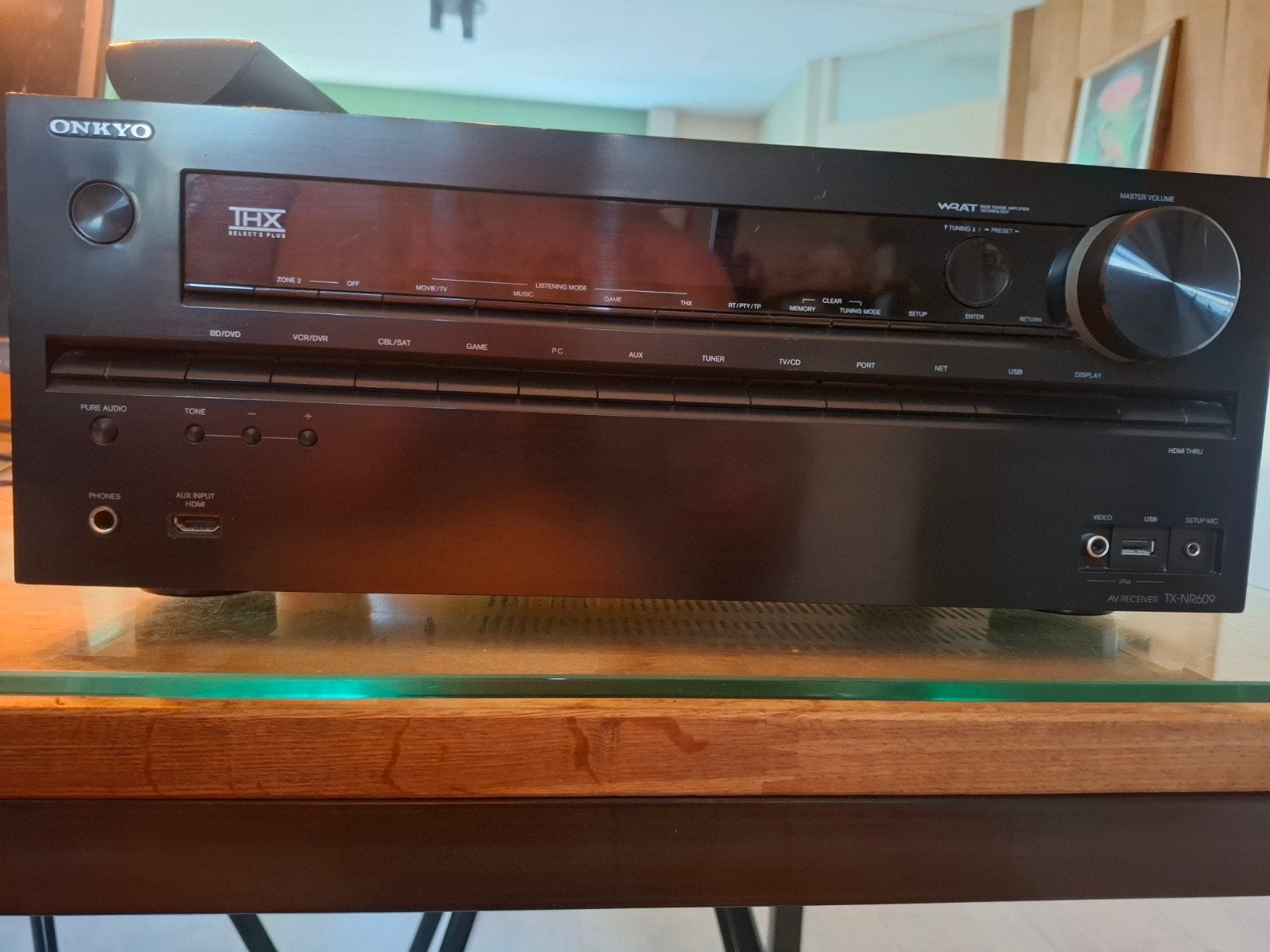 Onkyo TX-NR609 AV Receiver - 7.2-kanaals THX-gecertificeerd, Gebruikt, Ophalen of Verzenden, 120 watt of meer, Onkyo