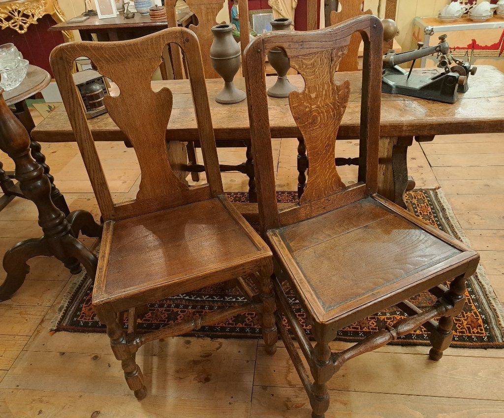 4 originele echte antieke houten stoelen mooi oud & puntgaaf, Ophalen