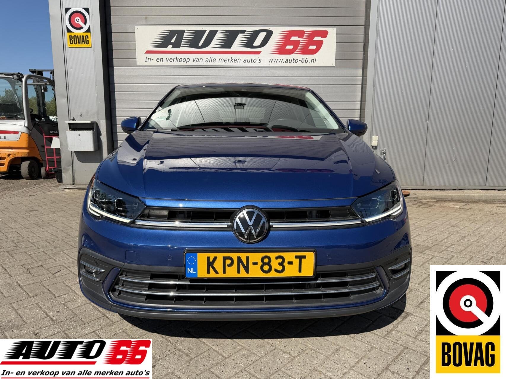 Volkswagen Polo 1.0 TSI R-Line Edition Camera CarPlay Navi A, Auto's, Stof, Gebruikt, Met garantie (alle), Blauw