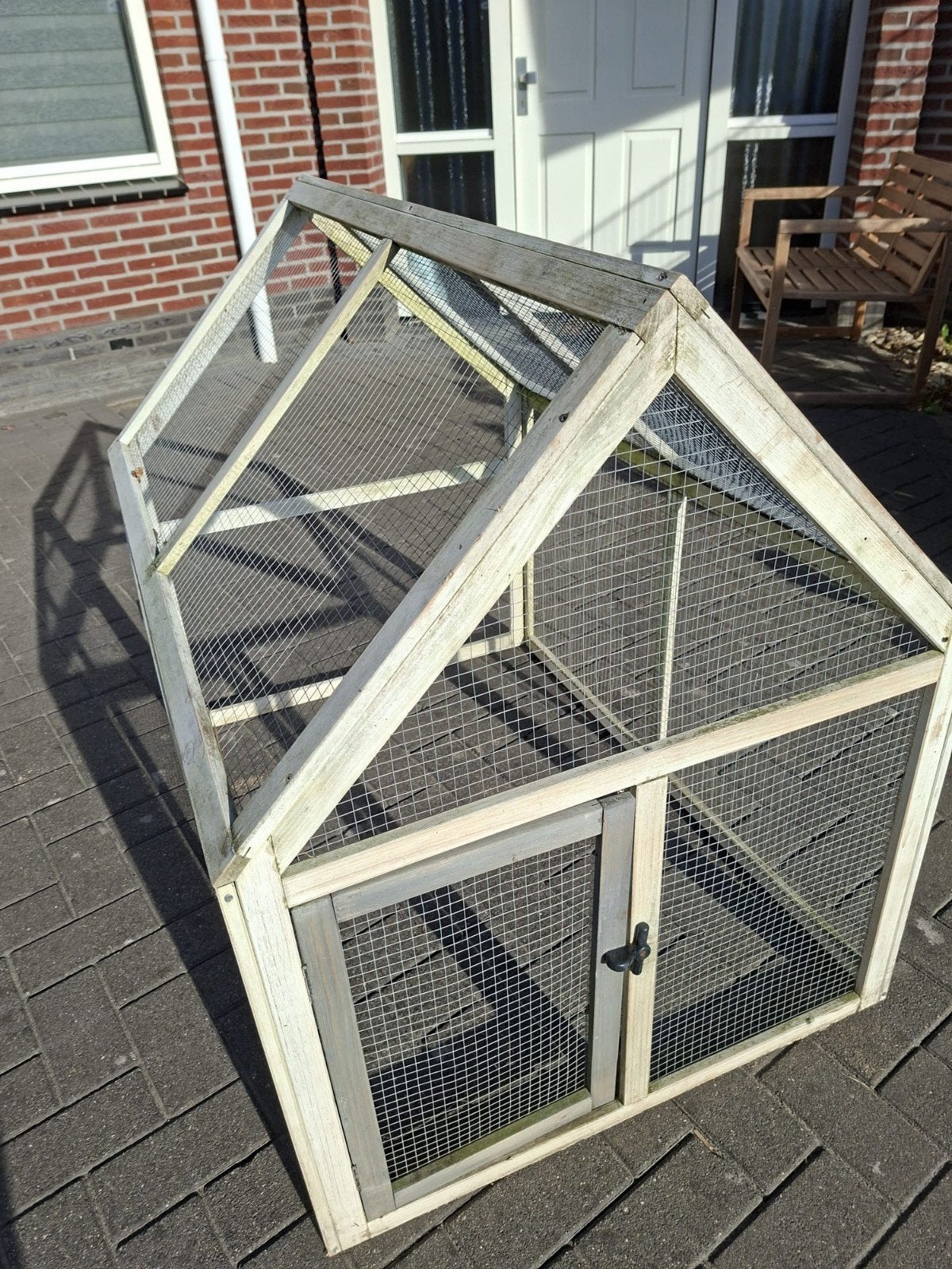 kippenhok met ren, Dieren en Toebehoren, Pluimvee | Toebehoren, Ophalen, Gebruikt, Kippenhok of Kippenren