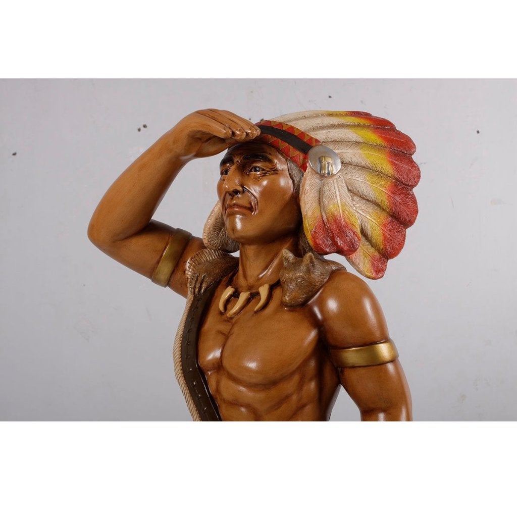 Indianenbeeld 185 cm hoog - tabacco indian, Ophalen, Nieuw