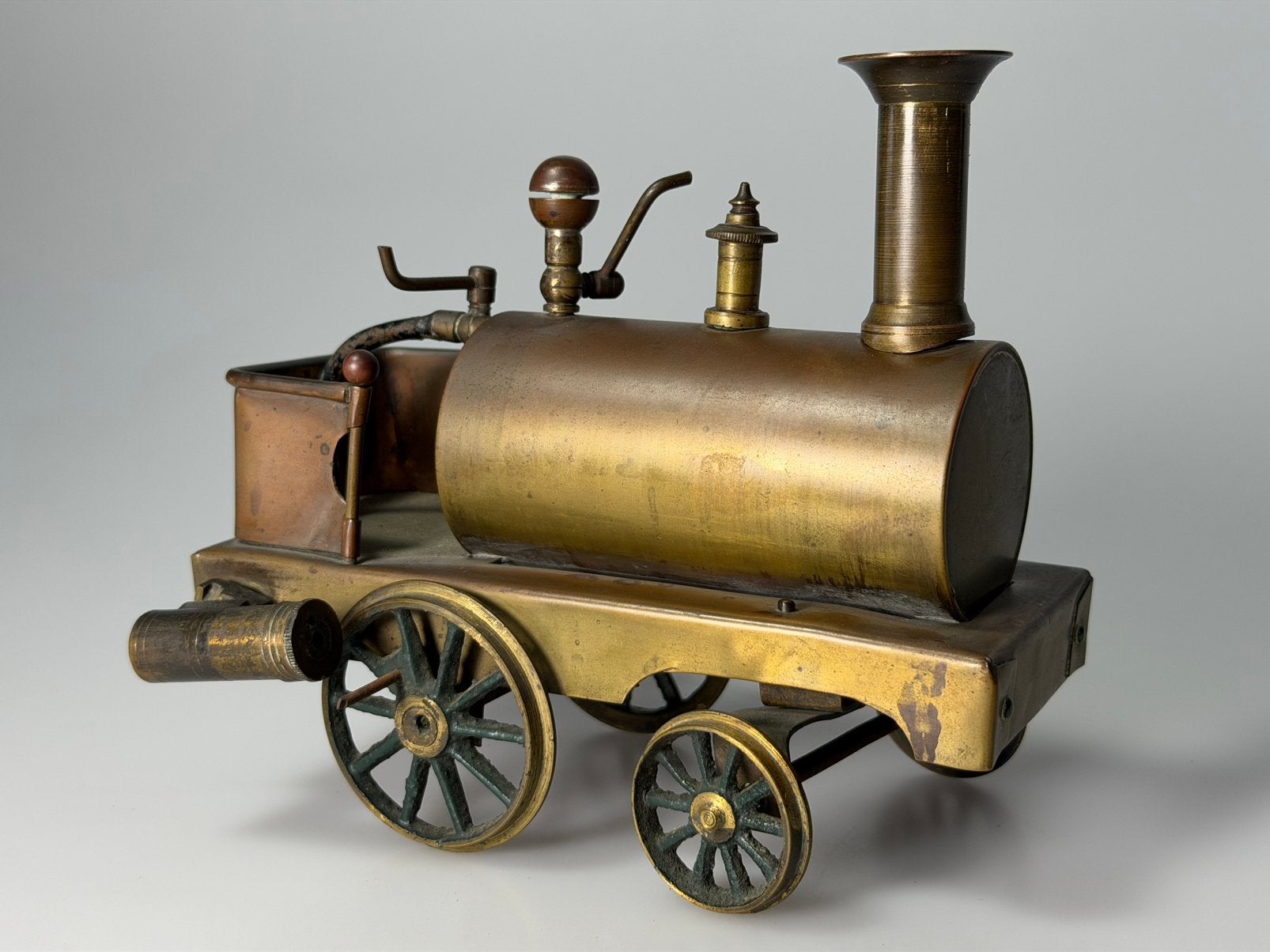 Oude radiquet Dribbler vloertrein stoommachine, Antiek en Kunst, Antiek | Speelgoed, Ophalen of Verzenden