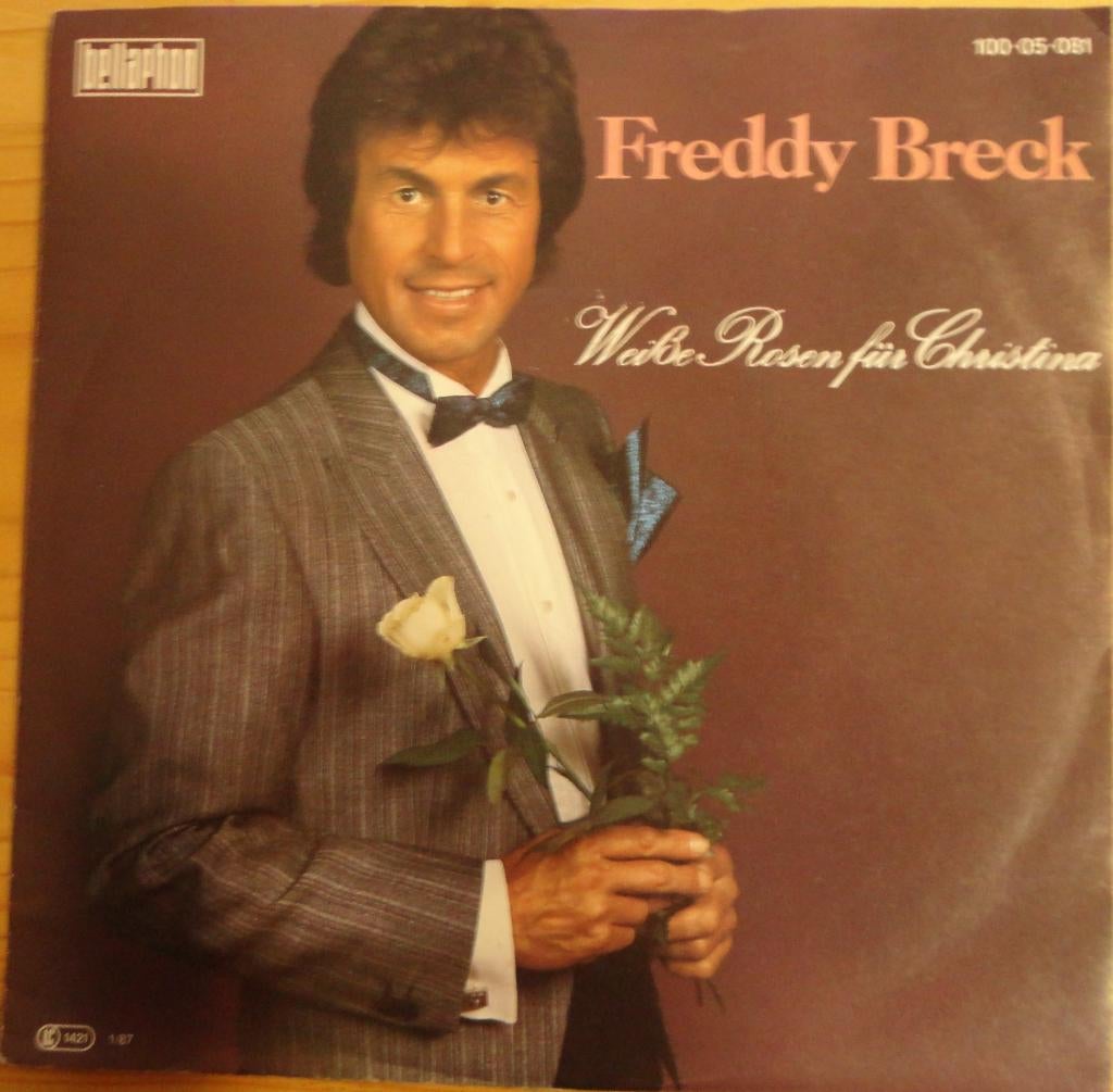 Freddy Breck > Weisse rosen fur Christina, Gebruikt, 7 inch, Single, Ophalen of Verzenden