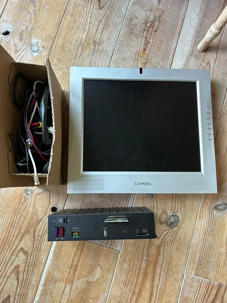 Te koop TV set met sateliet, Ophalen, Gebruikt, Overige merken
