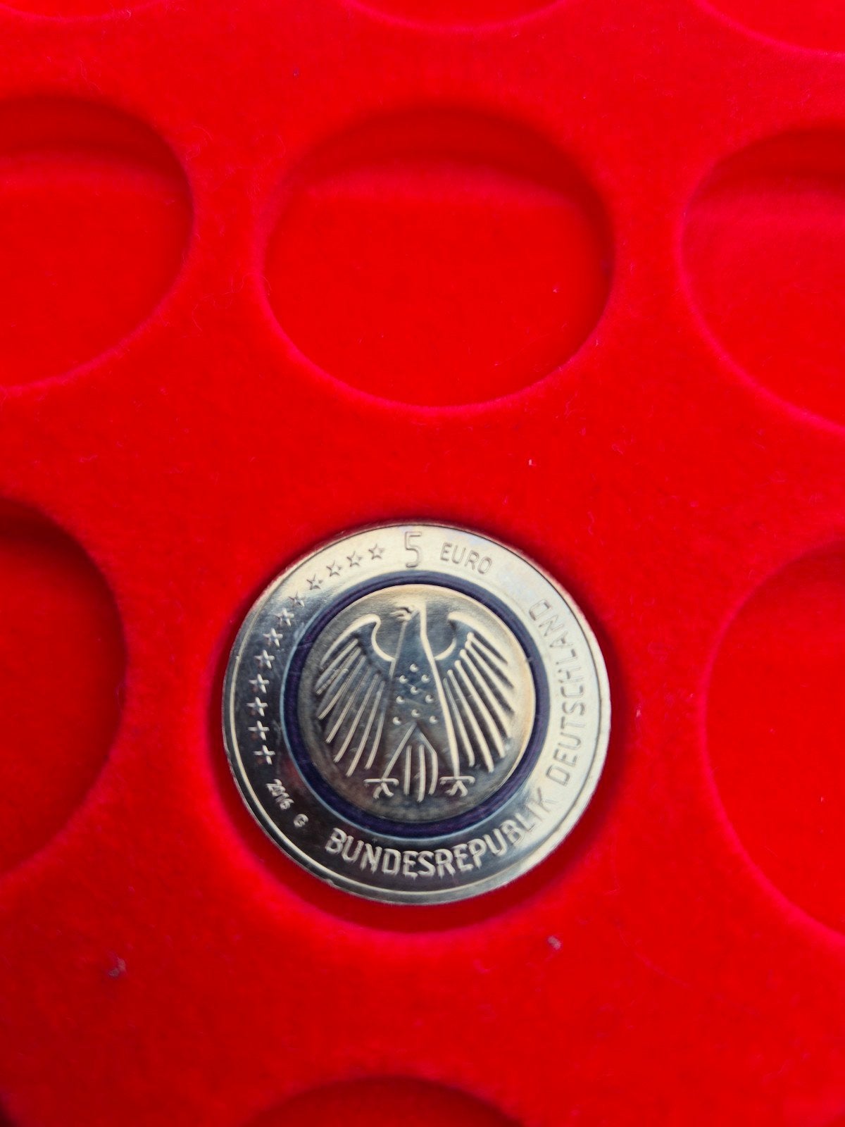 Duitse 5 Euro Wereldbol munt met horloge, Ophalen of Verzenden, Duitsland, 5 euro, Setje
