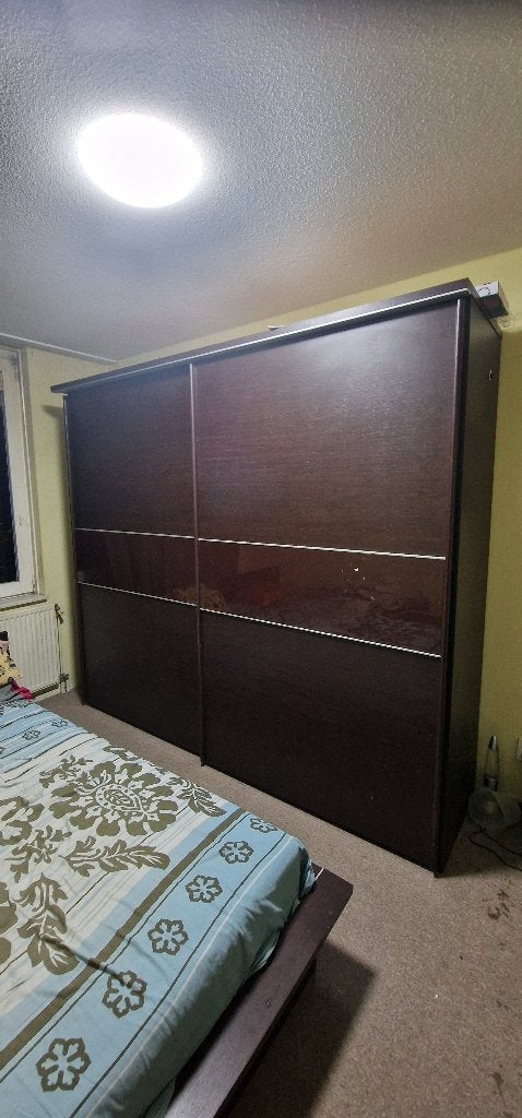 arge 2-Door Sliding Wardrobe (Schuifdeurkast / Kledingkast), Huis en Inrichting, Gebruikt, Ophalen of Verzenden, 200 cm of meer