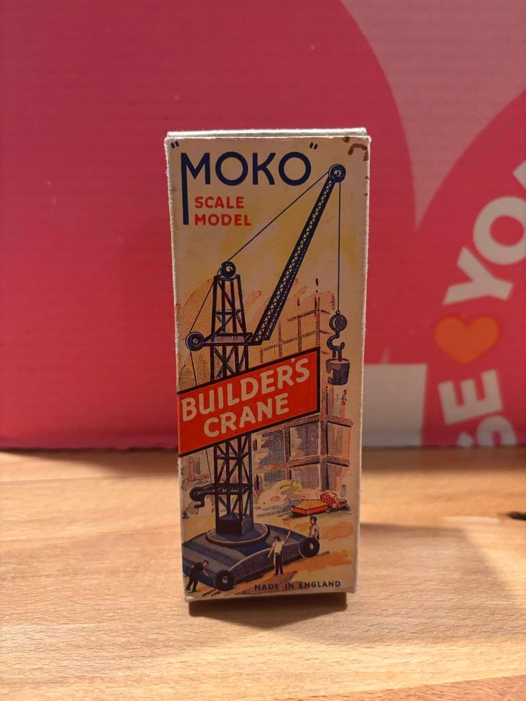 Matchbox lesney Zeldzame Moko Builders Crane originele doos, Verzenden, Zo goed als nieuw, Jongen of Meisje