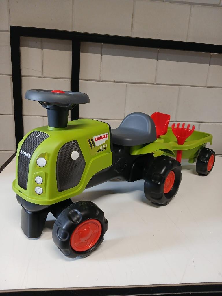 Falk loopauto Claas tractor met aanhanger, Ophalen, Nieuw, Loopfiets