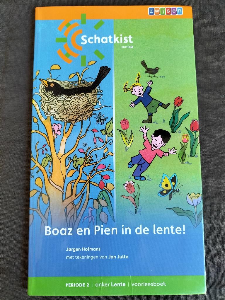 Schatkist - Boaz en Pien in de lente!, Boeken, Kinderboeken | Kleuters, Fictie algemeen, Jongen of Meisje, Ophalen of Verzenden