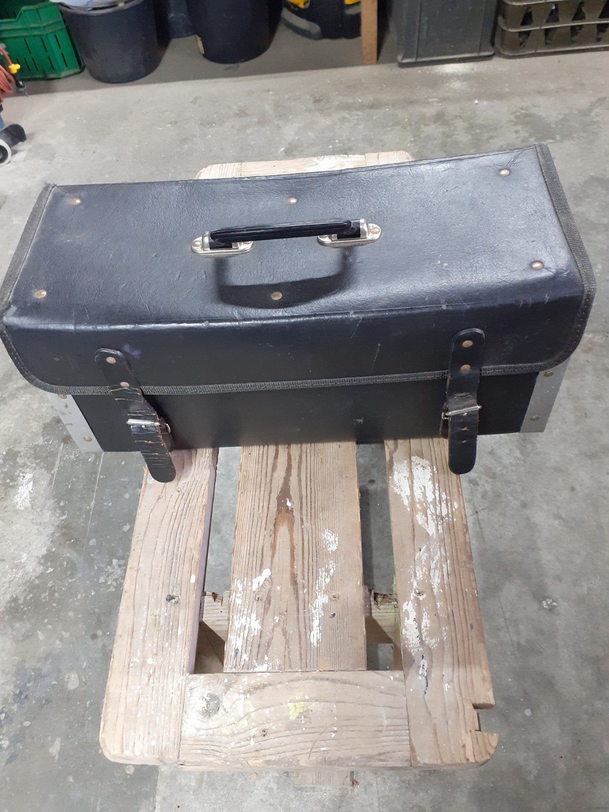 gereedschap tas van loodgieter van leer nr 2, Ophalen of Verzenden, Gebruikt
