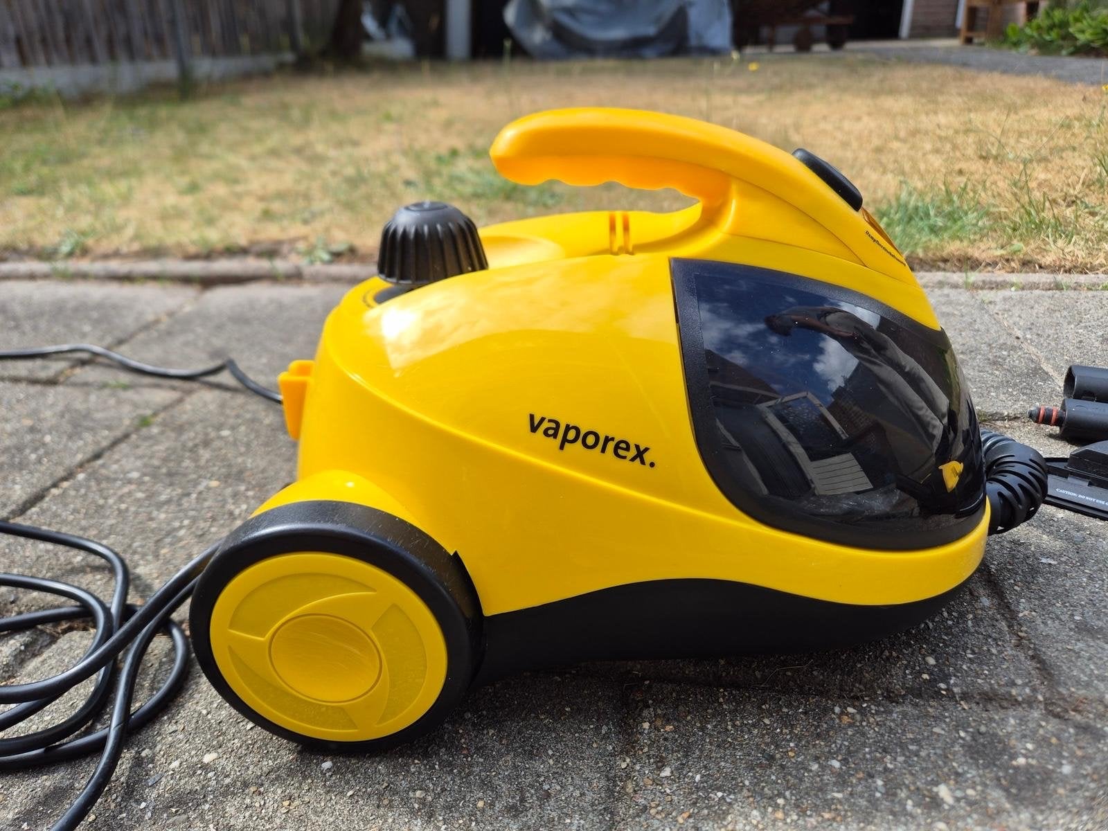 Vaporex Stoomreiniger - Geel, met accessoires, Ophalen, Gebruikt, Stoomreiniger