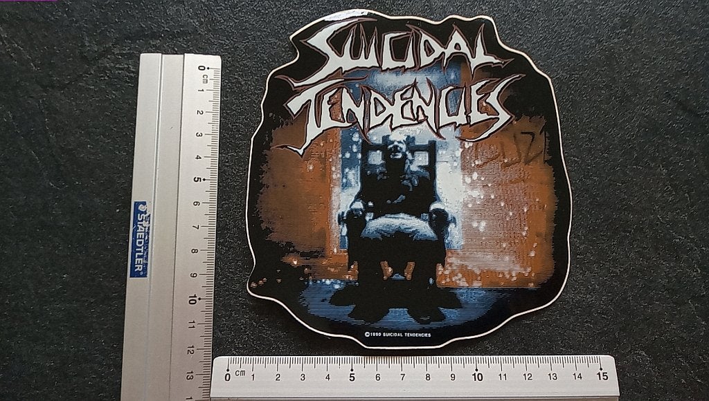 Suicidal Tendencies  leuke vintage 1990 ycbmd sticker st36, Ophalen of Verzenden, Nieuw, Overige typen