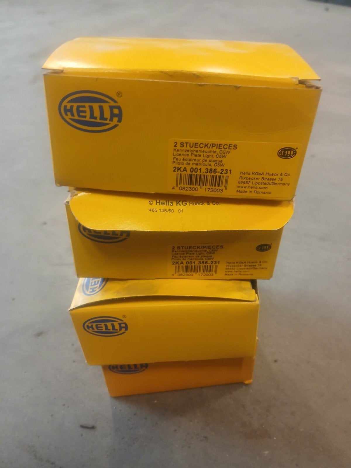 hella kentekenverlichting lampen per set. 2KA 001.386-231, Auto-onderdelen, Ophalen of Verzenden, Nieuw