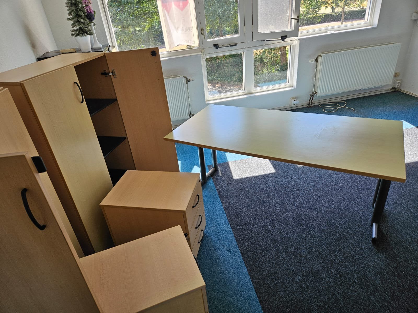 Bureau / ladekastjes en opbergkasten (ook los te koop TEAB), Gebruikt, Overige merken, Overige materialen, Bureau-kast combinatie